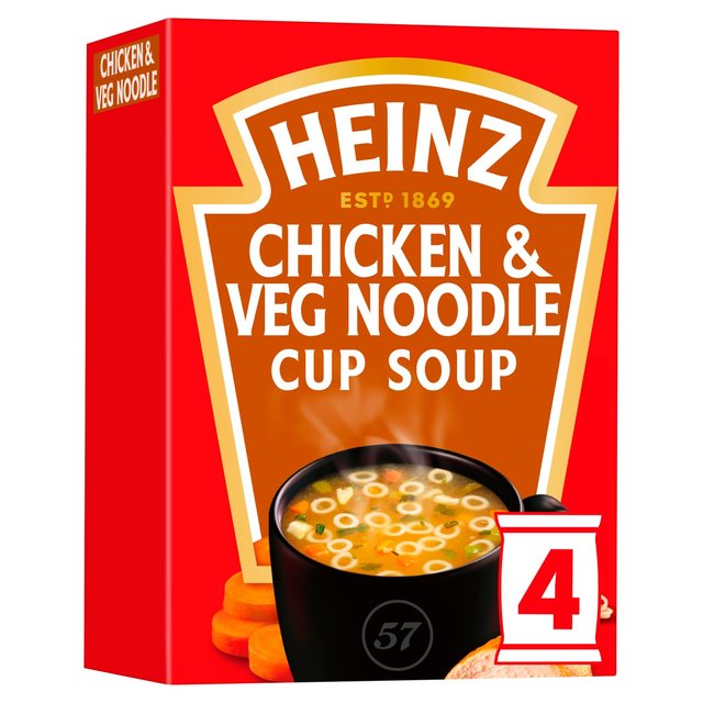 Heinz Chicken & Veg Noodle Cup Soup, 4 x 18g