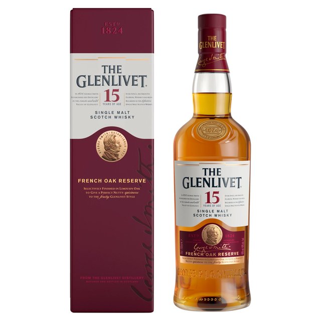 The Glenlivet 15 Year Old Single Malt Scotch Whisky, 70cl