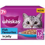 Whiskas 7+ Senior Wet Cat Food Fish Favourites in Jelly