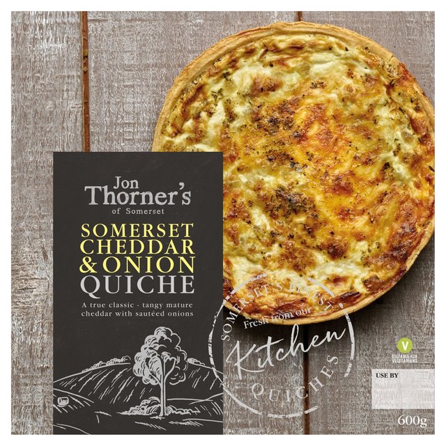 Jon Thorner’s Somerset Cheddar & Onion Large Family Quiche, 600g