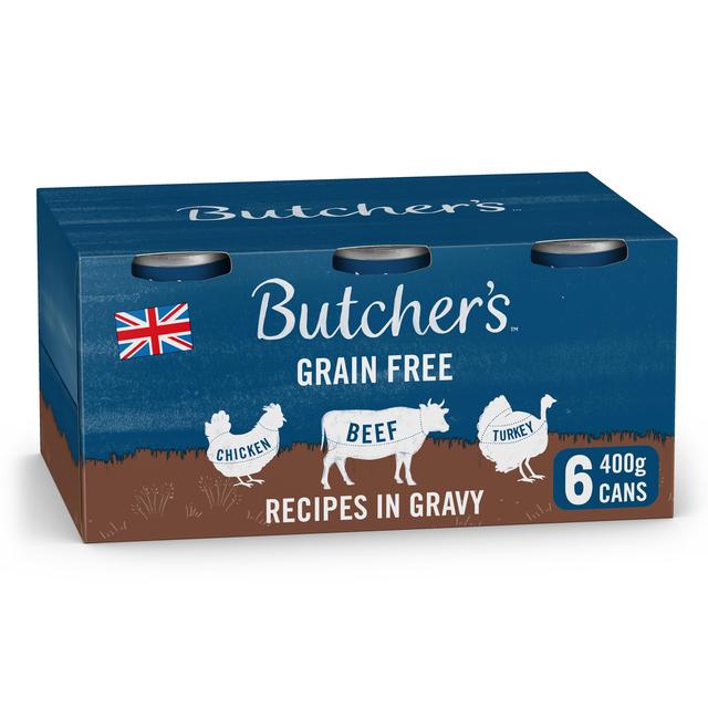 Butcher’s Recipes in Gravy Dog Food Tins, 6 x 400g