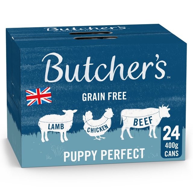 Butcher’s Puppy Perfect Dog Food Tins, 24 x 400g