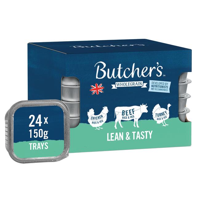 Butcher’s Lean & Tasty Low Fat Dog Food Trays, 24 x 150g