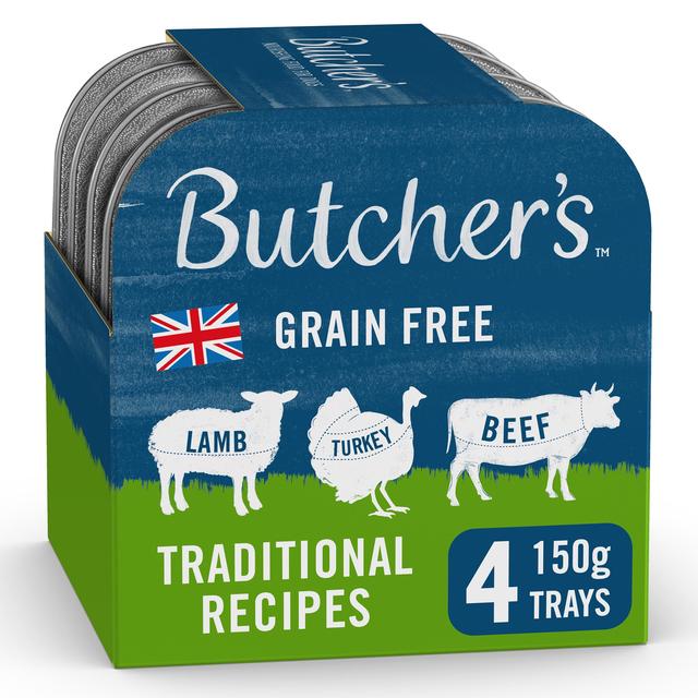 Butcher’s Traditional Recipes Dog Food Trays, 4 x 150g