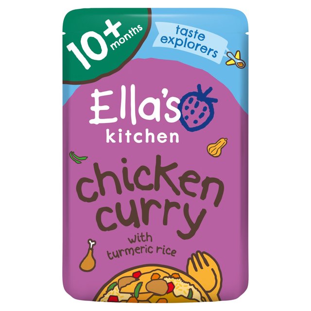 Ella’s Kitchen Chicken Curry With Veggie Rice Baby Food Pouch 10+ Months, 190g