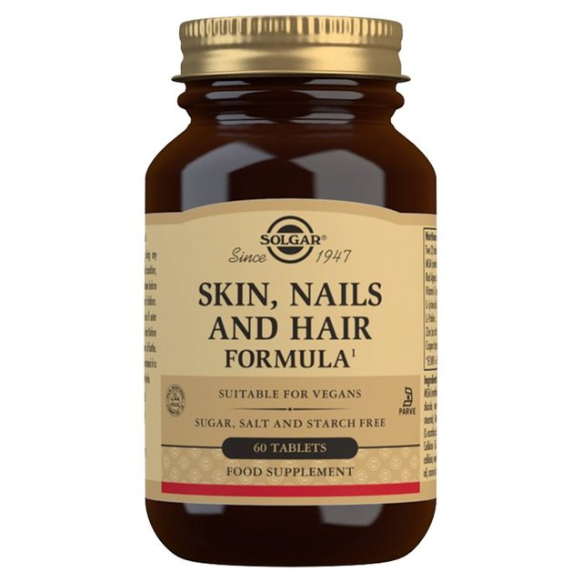 Solgar Skin, Nails & Hair Formula Supplement Tablets, 60 Per Pack