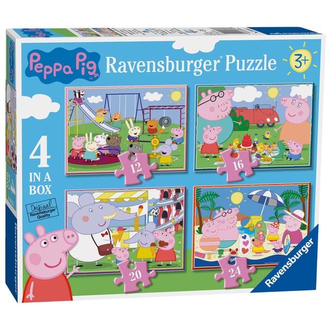 Peppa Pig 4 in a Box Jigsaw Puzzles, 19 x 14cm