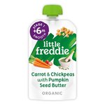 Little Freddie Carrot & Chickpeas with Pumpkin Seed Organic Pouch, 6 mths+