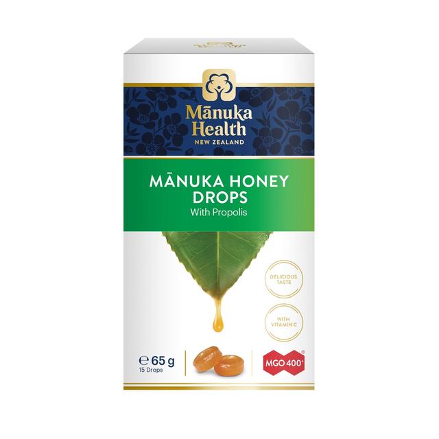 Manuka Health Mgo 400+ Manuka Honey Drops With Propolis, 65g