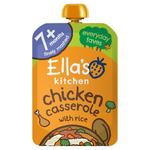 Ella's Kitchen Chicken and Rice Casserole Baby Food Pouch 7+ Months