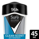 Sure Men Maximum Protection Clean Scent Cream Anti-Perspirant Deodorant