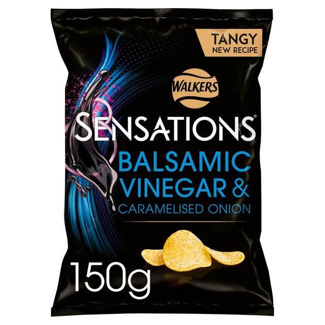 Sensations Balsamic Vinegar & Caramelised Onion Sharing Bag Crisps, 150g