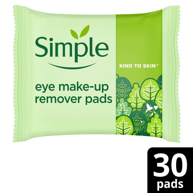 Simple Kind to Skin Eye Make Up Remover Pads, 30 Per Pack