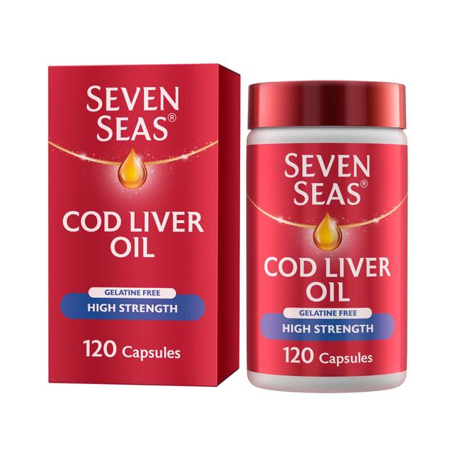 Seven Seas High Strength Cod Liver Oil, 120 Per Pack