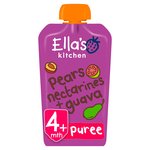 Ella's Kitchen Pears, Nectarines and Guava Baby Food Pouch 4+ Months