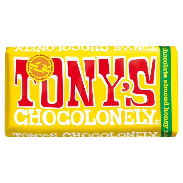 Tony’s Chocolonely Milk Chocolate 32% Almond Honey Nougat, 180g