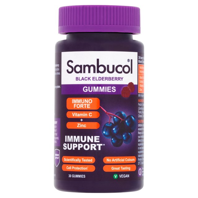 Sambucol Immuno Forte Gummies, 30 Per Pack