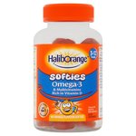 Haliborange Kid's Softies Omega-3 & Multivitamin Orange Gummies 3-12yrs