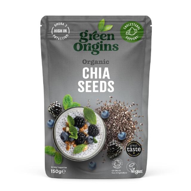 Green Origins Organic Chia Seeds, Raw, 150g
