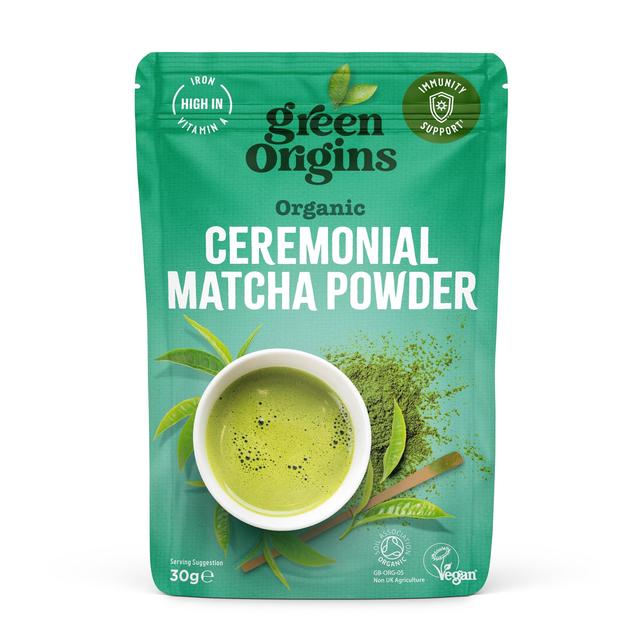 Green Origins Organic Japanese Ceremonial Matcha Green Tea Powder, 30g