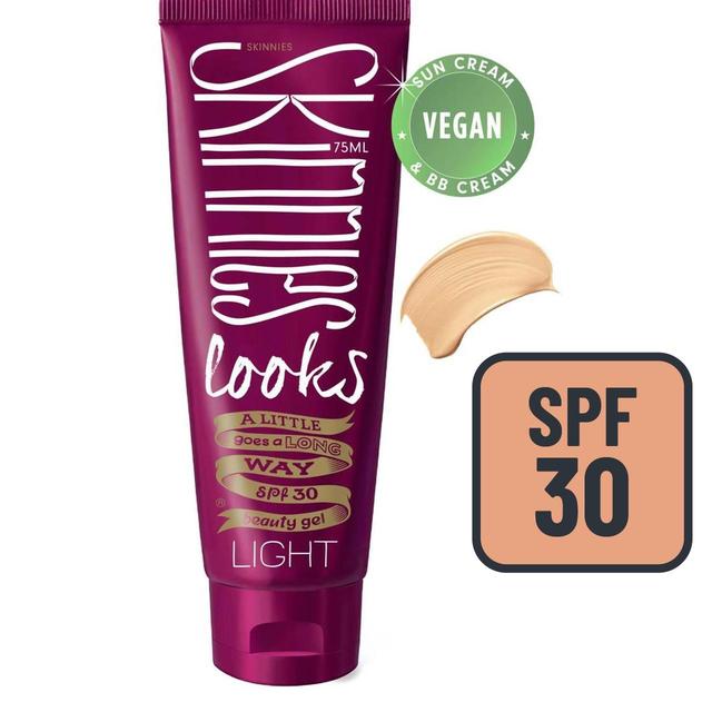 Skinnies Looks Tinted SPF 30 Light BB Cream, Vegan, 75ml