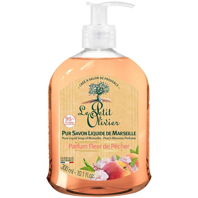 Le Petit Olivier Pure Liquid Soap of Marseille, Peach Blossom, 300ml