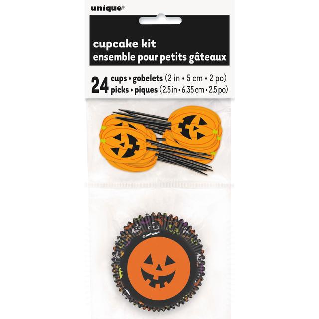 Halloween Pumpkin Cupcake Kit, 24 Per Pack
