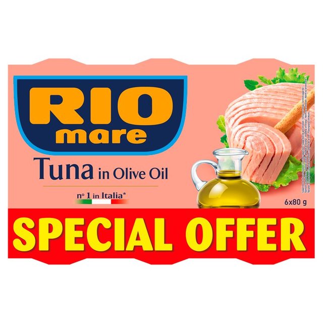Rio Mare Tuna in Olive Oil, 6 x 80g