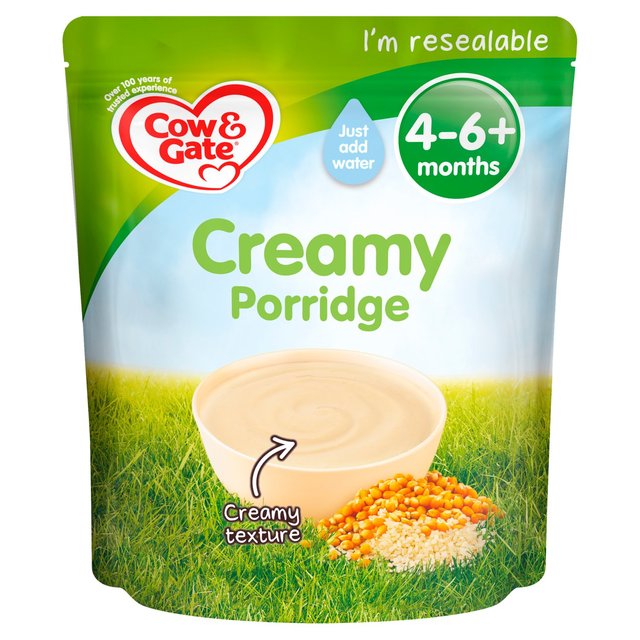 Cow & Gate Creamy Porridge, 4-6 Mths+, 125g