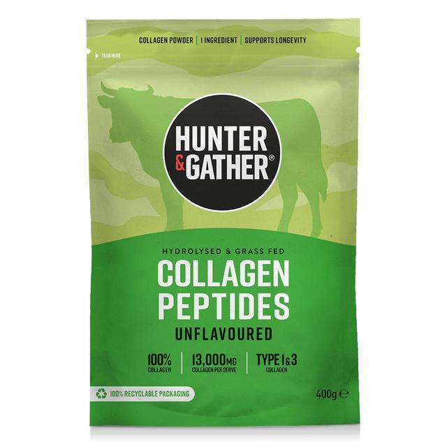 Hunter & Gather Unflavoured Collagen Peptides Bovine Protein Powder, 400g