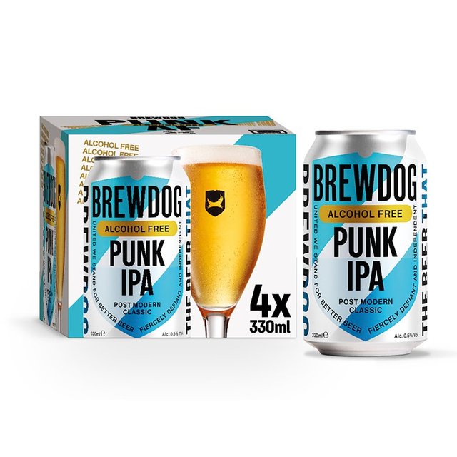BrewDog Punk Alcohol Free, 4 x 330ml