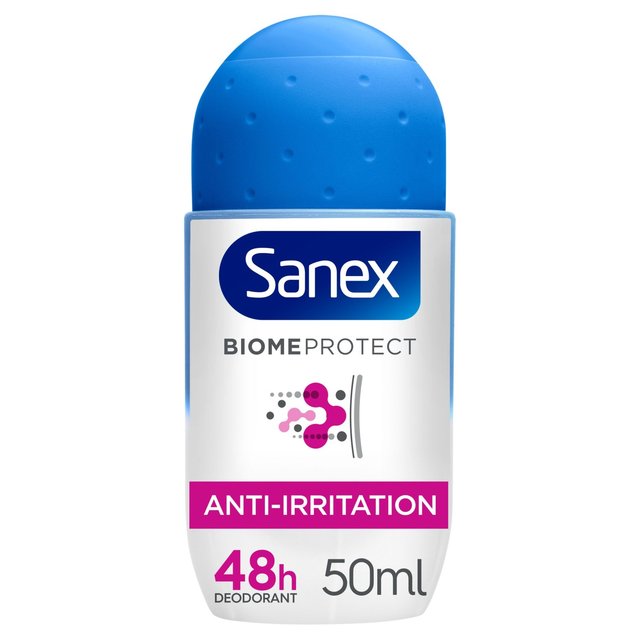Sanex BiomeProtect Anti Irritation Roll On Deodorant, 50ml