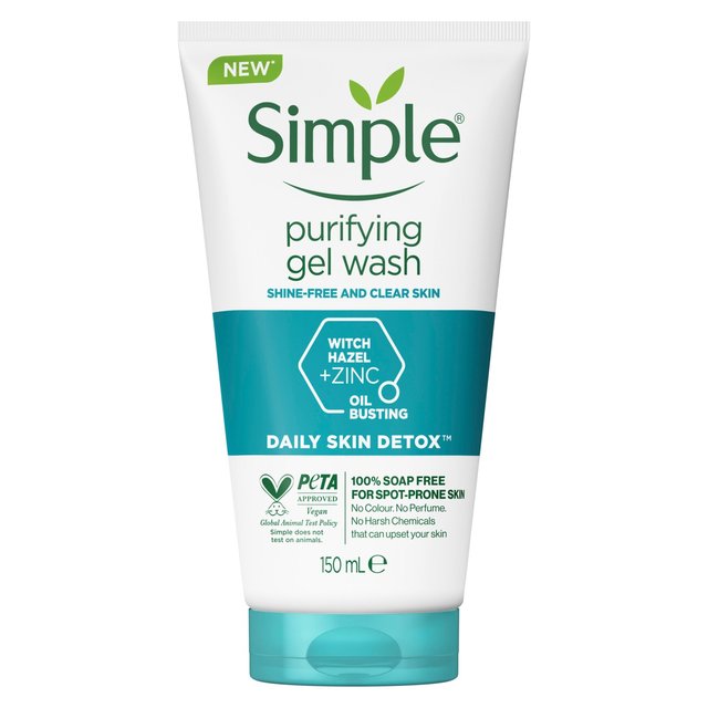 Simple Detox Purifying Face Wash, 150ml