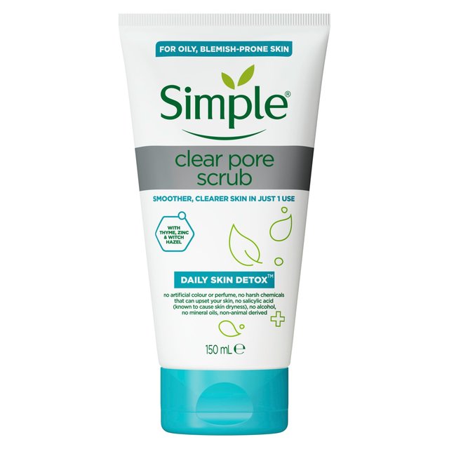 Simple Detox Clear Pore Scrub, 150ml