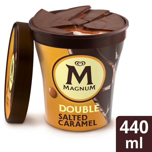 Magnum Tub Double Salted Caramel Ice Cream, 440ml