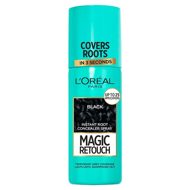 L’Oreal Paris Magic Retouch Instant Grey Root Touch Up Spray Black, 75ml