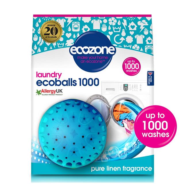 Ecozone Laundry Ecoballs Pure Linen 1000 Washes, 605g