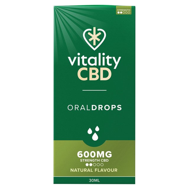 Vitality CBD Natural Oral Drops 600mg, 30ml
