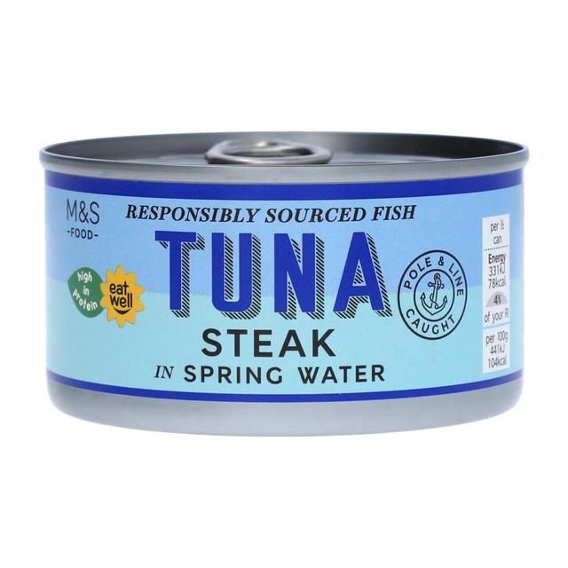 M & S Tuna Steak in Spring Water, 200g