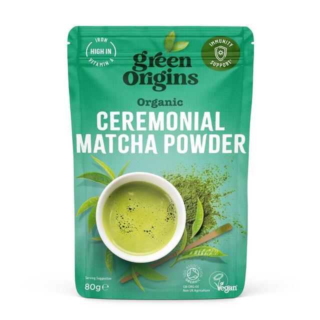 Green Origins Organic Japanese Ceremonial Matcha Green Tea Powder, 80g