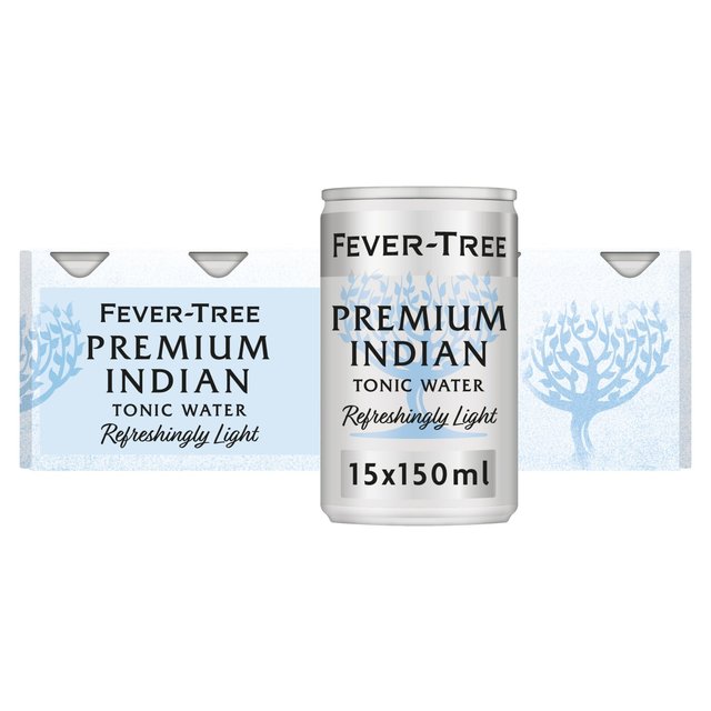 Fever-Tree Light Indian Tonic Water Cans, 15 x 150ml
