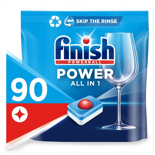 Finish Power Dishwasher Tablets, Original, 90 Per Pack