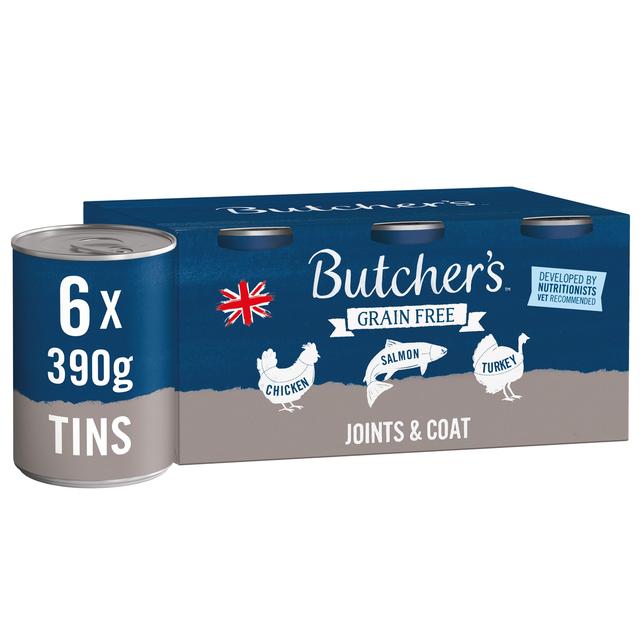 Butcher’s Joints & Coat Dog Food Tins, 6 x 390g