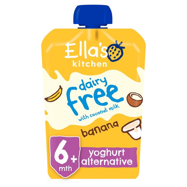 Ella’s Kitchen Dairy Free Coconut Yoghurt + Bna Baby Food Pouch 6+ Months, 90g