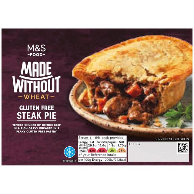 M & S Made Without Steak Pie, 200g