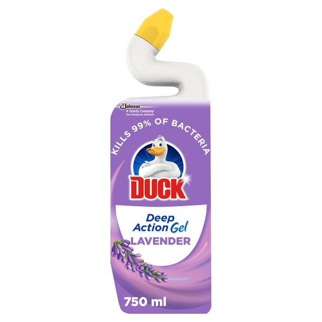 Duck Deep Action Gel Toilet Liquid Cleaner Lavender, 750ml