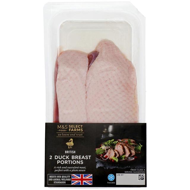 M & S Select Farms British 2 Duck Breast Portions, 265g