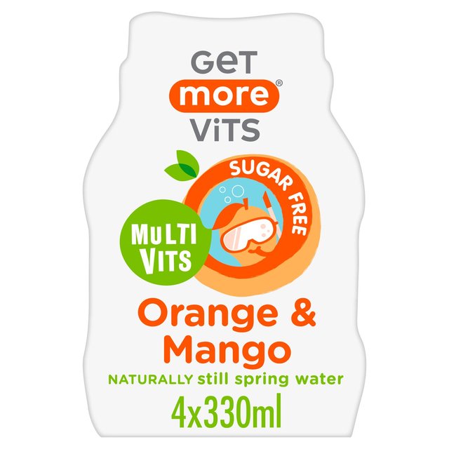 Get More Multivitamins Orange & Mango, 4 x 330ml