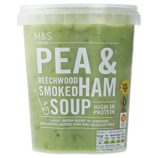 M & S Smooth Pea & Ham Soup, 600g