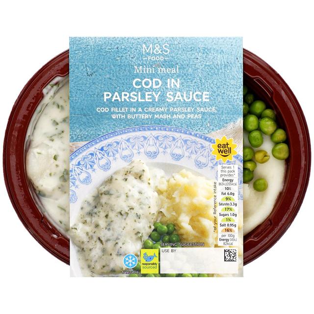 M & S Cod Fillet in Parsley Sauce Mini Meal, 250g